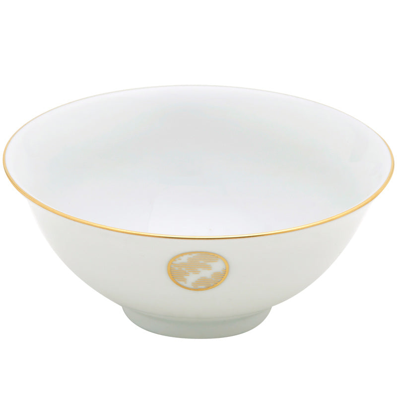 Gold cereal bowl