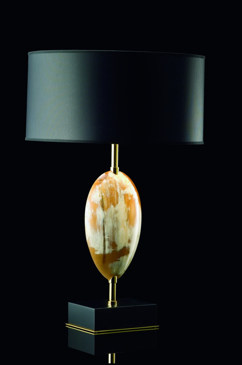 Table Lamp Brass Oval Centre Disk