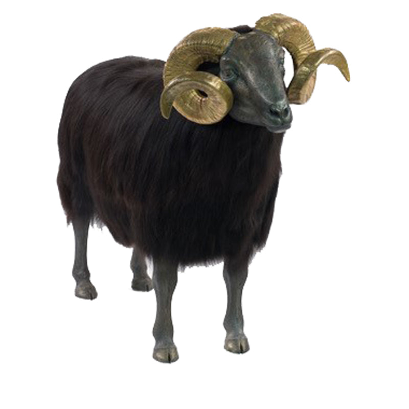 Classic Ram Head Black Fleece